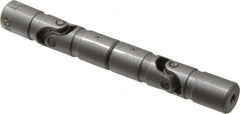 Lovejoy - 5/8" Bore Depth, 378 In/Lbs. Torque, DD-Type Double Universal Joint - 1/4" Inside x 1/2" Outside Diam, 4" OAL - Benchmark Tooling