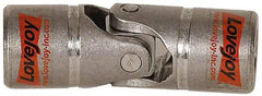 Lovejoy - 1" Bore Depth, 1,040 In/Lbs. Torque, D-Type Single Universal Joint - 1/2" Inside x 1" Outside Diam, 3-3/8" OAL - Benchmark Tooling