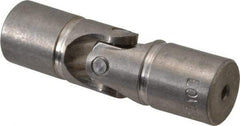 Lovejoy - 7/8" Bore Depth, 512 In/Lbs. Torque, D-Type Single Universal Joint - 3/8" Inside x 3/4" Outside Diam, 2-11/16" OAL - Benchmark Tooling