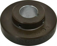 Lovejoy - 1" Max Bore Diam, 1/4" x 1/8" Keyway Width x Depth, Flexible Coupling Hub - 3-1/4" OD, 2.88" OAL, Cast Iron - Benchmark Tooling