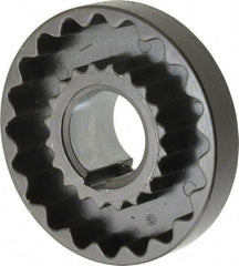 Lovejoy - 1-1/8" Max Bore Diam, 1/4" x 1/8" Keyway Width x Depth, Flexible Coupling Hub - 3-1/4" OD, 2.88" OAL, Cast Iron - Benchmark Tooling