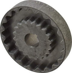 Lovejoy - 7/8" Max Bore Diam, 3/16" x 3/32" Keyway Width x Depth, Flexible Coupling Hub - 4" OD, 3-1/2" OAL, Cast Iron - Benchmark Tooling