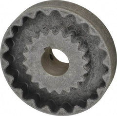 Lovejoy - 1" Max Bore Diam, 1/4" x 1/8" Keyway Width x Depth, Flexible Coupling Hub - 4" OD, 3-1/2" OAL, Cast Iron - Benchmark Tooling