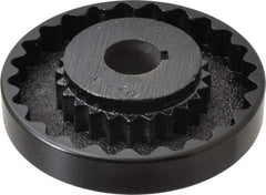 Lovejoy - 1" Max Bore Diam, 1/4" x 1/8" Keyway Width x Depth, Flexible Coupling Hub - 4-5/8" OD, 3.94" OAL, Cast Iron - Benchmark Tooling