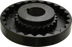 Lovejoy - 1-3/8" Max Bore Diam, 5/16" x 5/32" Keyway Width x Depth, Flexible Coupling Hub - 5.45" OD, 4.44" OAL, Cast Iron - Benchmark Tooling