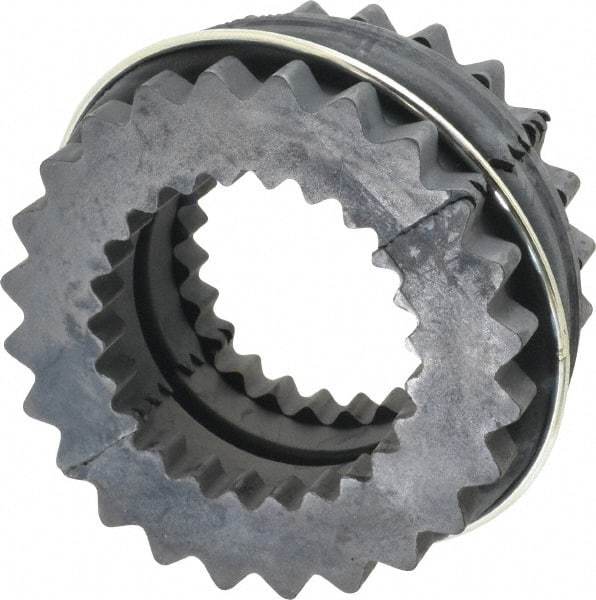 Lovejoy - 9 Two Piece Flexible Coupling Sleeve Insert - 6" OD, 3" OAL, EPDM - Benchmark Tooling