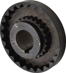 Lovejoy - 1-7/8" Max Bore Diam, 1/2" x 1/4" Keyway Width x Depth, Flexible Coupling Hub - 6.35" OD, 5.06" OAL, Cast Iron - Benchmark Tooling
