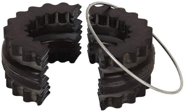 Lovejoy - 10 Two Piece Flexible Coupling Sleeve Insert - 7.06" OD, 3.44" OAL, EPDM - Benchmark Tooling