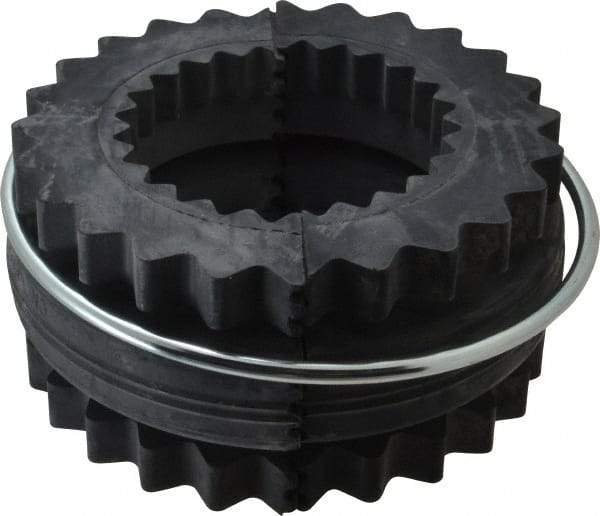 Lovejoy - 11 Two Piece Flexible Coupling Sleeve Insert - 8.19" OD, 4" OAL, EPDM - Benchmark Tooling