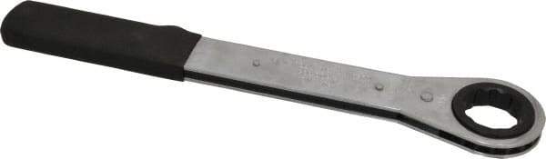 Lang - 36mm 12 Point Ratcheting Box Wrench - Single End, 15-1/2" OAL, Steel, Nickel Chrome Finish - Benchmark Tooling