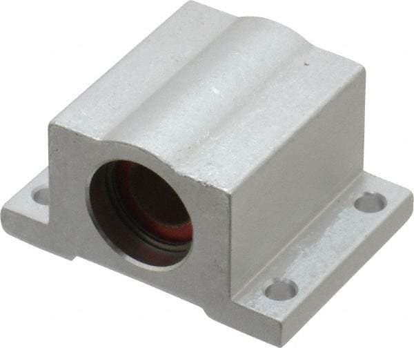 Pacific Bearing - 3/8" ID, 1-3/4" OAW x 1.313" OAL x 0.938" OAH Closed Single Pillow Block - 1-5/16 Inch Overall Length x 15/16 Inch Overall Height x 1-3/4 Inch Width, - Benchmark Tooling