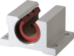 Pacific Bearing - 1/2" ID, 2" OAW x 1.688" OAL x 1-1/4" OAH Open Single Pillow Block - 1-11/16 Inch Overall Length x 1-1/4 Inch Overall Height x 2 Inch Width, - Benchmark Tooling