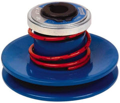 Lovejoy - 1.62" Min Pitch, 2.81" Long, 3-3/4" Max Diam, Spring Loaded Variable Speed Pulley - 4" Outside Diam, 1/2" Inside Diam, 1/2 Hp at 1750 RPM, 0.333 Hp at 1150 RPM - Benchmark Tooling