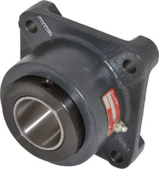 Browning - 5-5/8" OALType E 4-Bolt Flange Bearing - 4-3/8" Btw Mnt Hole Ctrs, Cast Iron - Benchmark Tooling