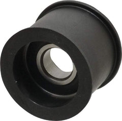 Fenner Drives - 17 Inside x 2.07" Outside Diam, 1.37" Wide Pulley Slot, Glass Reinforced Nylon Idler Pulley - For Use with Flat Belts, 1-1/8" Wide - Benchmark Tooling