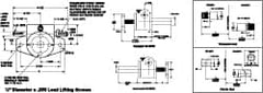 Duff-Norton - 1/4 Ton Capacity, 12" Lift Height, Inverted Mechanical Screw Actuator - Top Plate - Benchmark Tooling