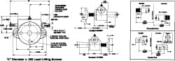 Duff-Norton - 1 Ton Capacity, 6" Lift Height, Upright Mechanical Screw Actuator - Clevis End - Benchmark Tooling