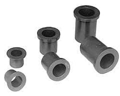 Poly Hi Solidur - 1-3/4" Inside x 2" Outside Diam, Nylon Sleeve Bearing - 2-1/4" Outside Diam, 1/8" Flange Thickness, 1-1/2" OAL - Benchmark Tooling