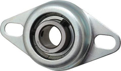 Value Collection - 3/4" ID, 1.2205" OAL x 4-1/2" OAH 2-Bolt Flange - 1,650 Lb Static Cap, 2,830 Lb Dyn Cap, 3-3/8" Btw Mnt Hole Ctrs, Stamped Steel Rubber Mount - Benchmark Tooling