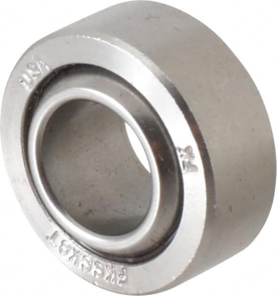 Made in USA - 1/2" Bore Diam, 17,900 Lb Dynamic Capacity, 1/2" Wide, Ball-Joint Spherical Plain Bearing - 1" OD - Benchmark Tooling