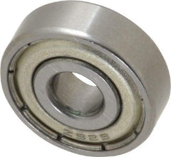 Tritan - 6mm Bore Diam, 19mm OD, Double Shield Deep Groove Radial Ball Bearing - 6mm Wide, 1 Row, Round Bore, 200 Lb Static Capacity, 530 Lb Dynamic Capacity - Benchmark Tooling