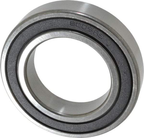 Tritan - 45mm Bore Diam, 75mm OD, Double Seal Deep Groove Radial Ball Bearing - 16mm Wide, 1 Row, Round Bore, 3,400 Lb Static Capacity, 4,720 Lb Dynamic Capacity - Benchmark Tooling