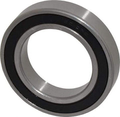 Tritan - 50mm Bore Diam, 80mm OD, Double Seal Deep Groove Radial Ball Bearing - 16mm Wide, 1 Row, Round Bore, 3,700 Lb Static Capacity, 4,900 Lb Dynamic Capacity - Benchmark Tooling