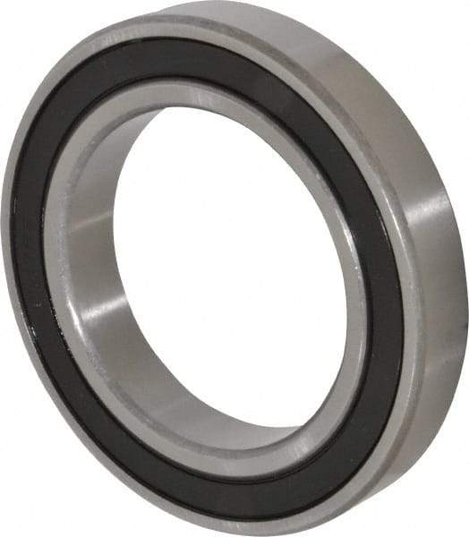 Tritan - 85mm Bore Diam, 130mm OD, Double Seal Deep Groove Radial Ball Bearing - 22mm Wide, 1 Row, Round Bore, 9,700 Lb Static Capacity, 11,100 Lb Dynamic Capacity - Benchmark Tooling