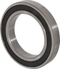 Tritan - 85mm Bore Diam, 130mm OD, Double Seal Deep Groove Radial Ball Bearing - 22mm Wide, 1 Row, Round Bore, 9,700 Lb Static Capacity, 11,100 Lb Dynamic Capacity - Benchmark Tooling