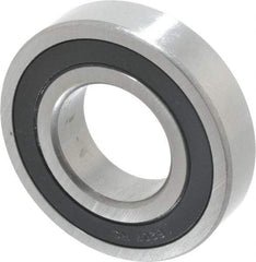 Tritan - 35mm Bore Diam, 72mm OD, Double Seal Deep Groove Radial Ball Bearing - 17mm Wide, 1 Row, Round Bore, 3,400 Lb Static Capacity, 5,800 Lb Dynamic Capacity - Benchmark Tooling