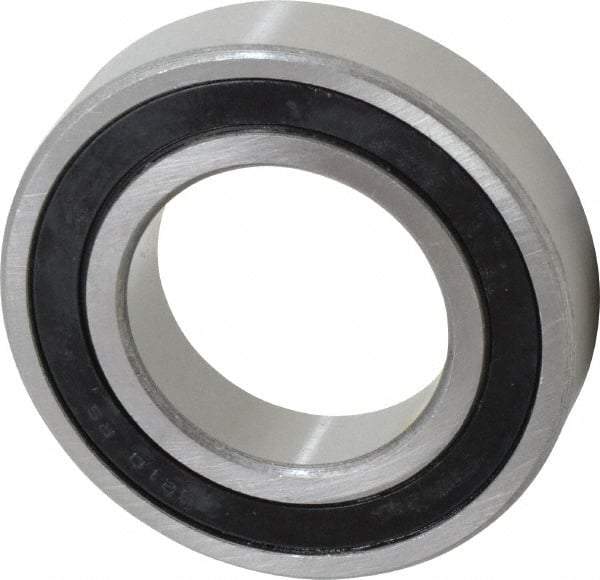Tritan - 50mm Bore Diam, 90mm OD, Double Seal Deep Groove Radial Ball Bearing - 20mm Wide, 1 Row, Round Bore, 5,200 Lb Static Capacity, 7,870 Lb Dynamic Capacity - Benchmark Tooling