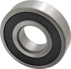 Tritan - 30mm Bore Diam, 72mm OD, Double Seal Deep Groove Radial Ball Bearing - 19mm Wide, 1 Row, Round Bore, 3,370 Lb Static Capacity, 6,000 Lb Dynamic Capacity - Benchmark Tooling