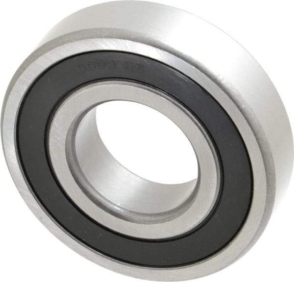 Tritan - 40mm Bore Diam, 90mm OD, Double Seal Deep Groove Radial Ball Bearing - 23mm Wide, 1 Row, Round Bore, 5,400 Lb Static Capacity, 9,100 Lb Dynamic Capacity - Benchmark Tooling
