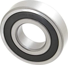 Tritan - 40mm Bore Diam, 90mm OD, Double Seal Deep Groove Radial Ball Bearing - 23mm Wide, 1 Row, Round Bore, 5,400 Lb Static Capacity, 9,100 Lb Dynamic Capacity - Benchmark Tooling