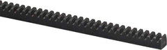 Browning - 1/4" Face Width, 6 Feet Long, 1/4" Thick Steel Gear Rack - 24 Pitch, 14-1/2° Pressure Angle - Benchmark Tooling