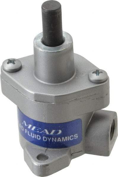 Mead - 11/16" Stroke x 1" Bore Single Acting Air Cylinder - 150 Max psi, -40 to 250°F - Benchmark Tooling