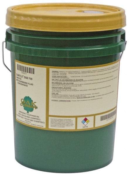 Oak Signature - Oakflo DSS 706-AFC, 5 Gal Pail Cutting Fluid - Semisynthetic, For Drilling, Milling, Reaming, Tapping, Turning - Benchmark Tooling