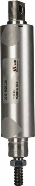 ARO/Ingersoll-Rand - 3" Stroke x 1-1/2" Bore Double Acting Air Cylinder - 1/4 Port, 1/2-13 Rod Thread - Benchmark Tooling