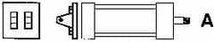 ARO/Ingersoll-Rand - Air Cylinder MP2 Clevis Rear Mount Kit - For 4" Air Cylinders, Use with Provenair Series - Benchmark Tooling