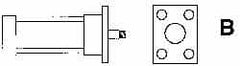 ARO/Ingersoll-Rand - Air Cylinder MF1 Head Flange Mount Kit - For 2-1/2" Air Cylinders, Use with Provenair Series - Benchmark Tooling