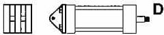 ARO/Ingersoll-Rand - Air Cylinder MP1 Fixed Clevis Mount Kit - For 2" Air Cylinders, Use with Provenair Series - Benchmark Tooling