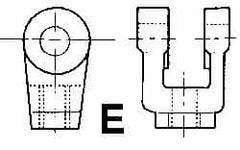 ARO/Ingersoll-Rand - Air Cylinder Rod Clevis - For 1-1/2, 2 & 2-1/2" Air Cylinders, Use with Provenair Series - Benchmark Tooling