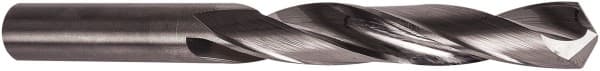 Precision Twist Drill - 7.5mm 118° Solid Carbide Jobber Drill - Bright Finish, Right Hand Cut, 95mm OAL, Split Point - Benchmark Tooling