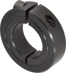 Climax Metal Products - 15/16" Bore, Steel, One Piece One Piece Split Shaft Collar - 1-3/4" Outside Diam, 1/2" Wide - Benchmark Tooling