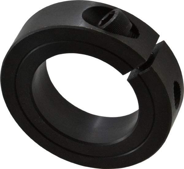 Climax Metal Products - 1-5/8" Bore, Steel, One Piece Clamp Collar - 2-5/8" Outside Diam, 11/16" Wide - Benchmark Tooling