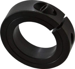 Climax Metal Products - 1-5/8" Bore, Steel, One Piece Clamp Collar - 2-5/8" Outside Diam, 11/16" Wide - Benchmark Tooling