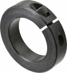 Climax Metal Products - 1-15/16" Bore, Steel, One Piece Clamp Collar - 3" Outside Diam, 11/16" Wide - Benchmark Tooling