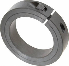 Climax Metal Products - 2-1/4" Bore, Steel, One Piece Clamp Collar - 3-1/4" Outside Diam, 3/4" Wide - Benchmark Tooling