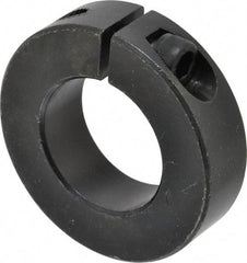 Climax Metal Products - 30mm Bore, Steel, One Piece Clamp Collar - 2-1/8" Outside Diam - Benchmark Tooling