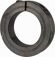 Climax Metal Products - 50mm Bore, Steel, One Piece Clamp Collar - 3-1/8" Outside Diam - Benchmark Tooling